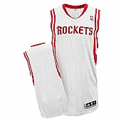 Revolution 30 Houston Rockets Blank White Home Stitched NBA Jersey