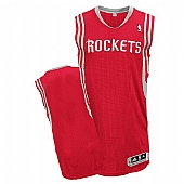 Revolution 30 Houston Rockets Blank Red Road Stitched NBA Jersey