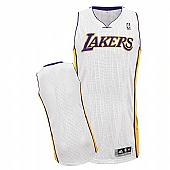 Revolution 30 Los Angeles Lakers Blank White Stitched NBA Jersey
