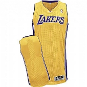 Revolution 30 Los Angeles Lakers Blank Yellow Stitched NBA Jersey