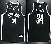 Revolution 30 Nets #34 Paul Pierce Black Road Embroidered NBA Jersey