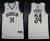 Revolution 30 Nets #34 Paul Pierce White Home Embroidered NBA Jersey