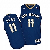 Revolution 30 New Orleans Pelicans #11 Jrue Holiday Navy Stitched NBA Jersey