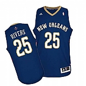 Revolution 30 New Orleans Pelicans #25 Austin Rivers Navy Stitched NBA Jersey