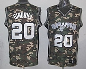 Spurs #20 Manu Ginobili Camo Stealth Collection Stitched NBA Jersey