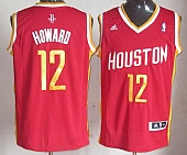 Revolution 30 Rockets #12 Dwight Howard Red Alternate Embroidered NBA Jersey