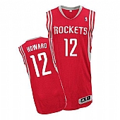 Revolution 30 Rockets #12 Dwight Howard Red Road Embroidered NBA Jersey