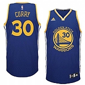 Warriors #30 Stephen Curry Blue Resonate Fashion Swingman Stitched NBA Jersey