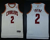 Cavaliers #2 Kyrie Irving White Revolution 30 Stitched NBA Jersey