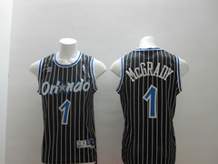 Orlando Magic #1 Tracy McGrady Blake stripe Revolution 30 Swingman Jersey