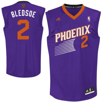 adidas Eric Bledsoe Phoenix Suns 2013 New Logo Revolution 30 Road Replica Jersey - Purple