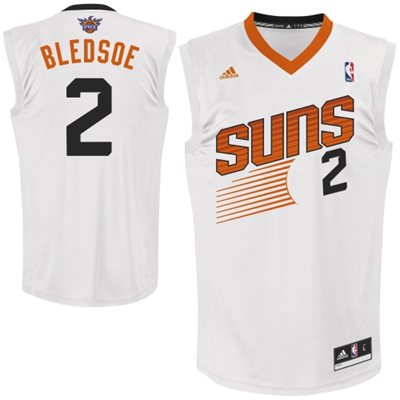 adidas Eric Bledsoe Phoenix Suns 2013 New Logo Revolution 30 Home Replica Jersey - White