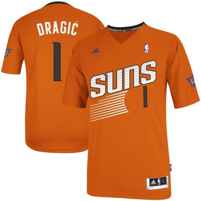 Adidas NBA 1 Goran Dragic Phoenix Suns Revolution 30 Alternate Swingman 2013 2014 New Logo Orange Jersey