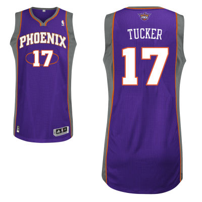 adidas Phoenix Suns 17 P.J Tucker Authentic Road Jersey-purple