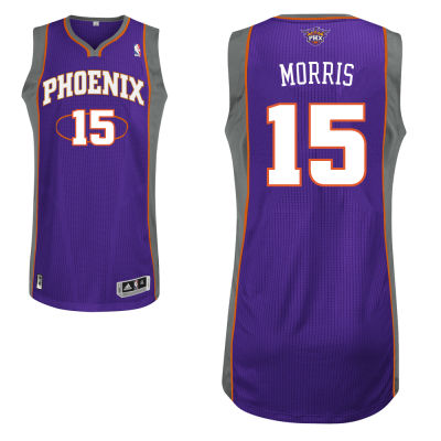 Adidas Phoenix Suns #15 Marcus Morris Authentic Road purple Jersey