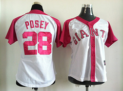 San Francisco Giants #28 Posey Womens jersey