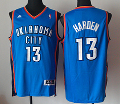 Oklahoma City Thunder #13 James Harden Blue revolution 30 jersey