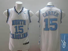 North Carolina Tar Heels #15 Vince Carter White REVOLUTION 30 Jersey