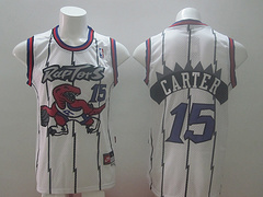 Toronto Raptors #15 Carter White Revolution 30 Swingman Jersey