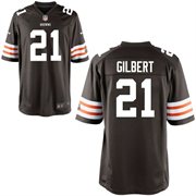 Nike Brown Cleveland Browns 2014 NFL Draft #1 Pick Justin Gilbert Game Jersey