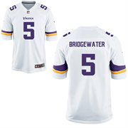 Nike Minnesota Vikings 2014 NFL Draft #1 Pick Teddy Bridgewater Game Jersey – White
