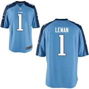Nike Tennessee Titans 2014 NFL Draft #1 Pick Taylor Lewan Light Blue Game Jersey