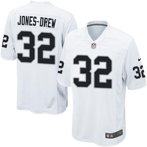 Nike Oakland Raiders #32 Maurice Jones-Drew White Men's Stitched NFL Game Jersey