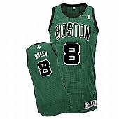 Revolution 30 Celtics #8 Jeff Green Green(Black No.) Stitched NBA Jersey