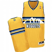 Revolution 30 Nuggets Blank Yellow Alternate Stitched NBA Jersey