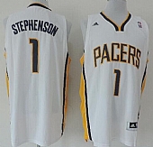Revolution 30 Pacers #1 Lance Stephenson White Road Stitched NBA Jersey