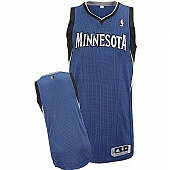 Revolution 30 Timberwolves Blank Blue Stitched NBA Jersey