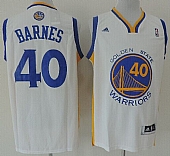 Revolution 30 Warriors #40 Harrison Barnes White Stitched NBA Jersey