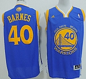 Revolution 30 Warriors #40 Harrison Barnes Blue Stitched NBA Jersey