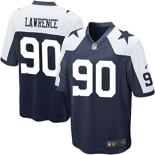 Nike Dallas Cowboys#90 Bemarcus Lawrence Mens's Game Throwback jersey