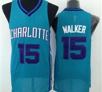 Revolution 30 Charlotte Hornets #15 Kemba Walker Light Blue Stitched NBA Jersey