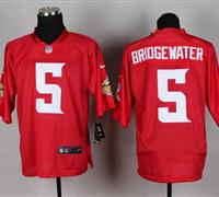 New Minnesota Vikings #5 Teddy Bridgewater Red NFL Elite QB Practice Jersey