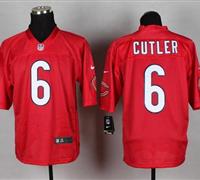 New Chicago Bears #6 Jay Cutler Red NFL Elite QB Practice Jersey