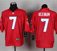 New Houston Texans #7 Case Keenum Red NFL Elite QB Practice Jersey