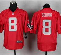 w Oakland Raiders #8 Matt Schaub Red NFL Elite QB Practice Jersey