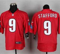 New Detroit Lions #9 Matthew Stafford Red NFL Elite QB Practice Jersey