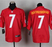 New Pittsburgh Steelers #7 Ben Roethlisberger Red NFL Elite QB Practice Jersey