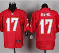 New San Diego Chargers #17 Philip Rivers Red NFL Elite QB Practice Jersey