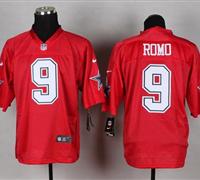 New Dallas Cowboys #9 Tony Romo Red NFL Elite QB Practice Jersey