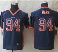 Youth 2014 New Denver Broncos 94 Ware Drift Fashion Blue Elite Jerseys