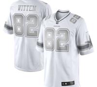 New Dallas Cowboys #82 Jason Witten White Platinum Jersey