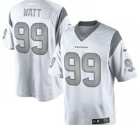 New Houston Texans #99 JJ Watt White Platinum Jersey