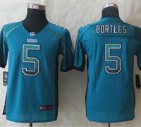 Youth NEW Jaguars #5 Blake Bortles Teal Green NFL Elite Drift Fashion Jersey