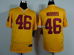 NFL NIke game Jersey Washington Redskins #46 Morris yellow Jersey