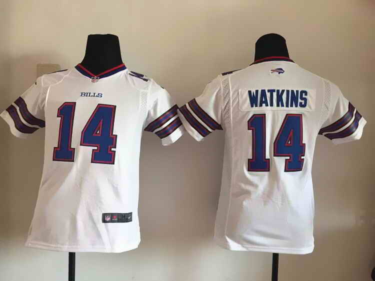 Nike Bills 14 Sammy Watkins White Youth Game Jersey