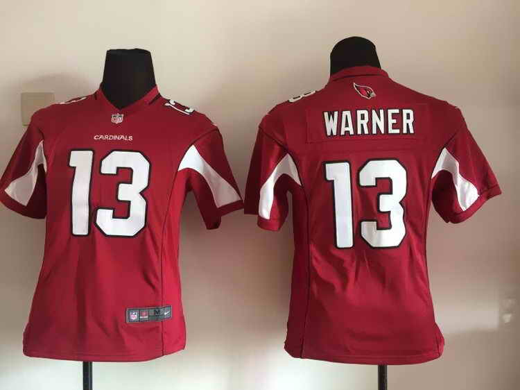 Nike Cardinals 13 Kurt Warner Red Youth Game Jersey